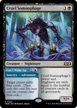 Cruel Somnophage #222 | Near Mint | Wilds of Eldraine WOE | Magic MTG - Image 1