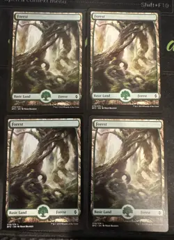 Forest 270 Full Art X4 Battle for Zendikar Magic the Gathering mtg - Image 1