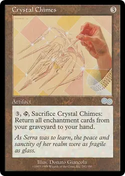 CRYSTAL CHIMES mtg LP Urza's Saga 1 Unc - Image 1