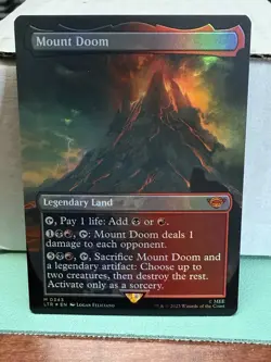 Mount Doom (Borderless) Universes Beyond: the Lord of the Rings MTG Foil - Image 1