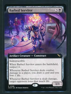 Barbed Servitor - Extended Art - Magic MTG 2024 Murders at Karlov Manor - NM/M - Image 1