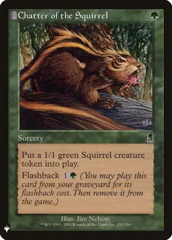 1 x Chatter of the Squirrel - Mystery Booster / The List - NM-Mint - MTG - Image 1