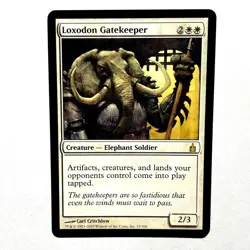 Loxodon Gatekeeper LP Ravnica: City of Guilds Rare MTG See Photos Magic - Image 1