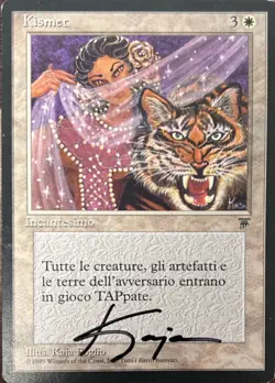 Kismet Italian Kaja Foglio Legends Signed/Autographed MTG - Image 1