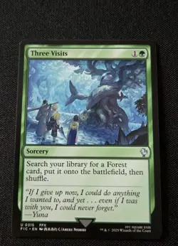 MTG - Three Visits - Commander: FINAL FANTASY - Near Mint Uncommon #315 Non Foil - Image 1