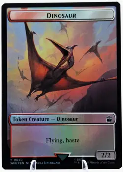 Dinosaur\Alien (Foil) Double-sided Token Doctor Who Collector's Edition NM - Image 3