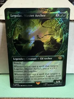 Legolas, Master Archer, R 0805, Surge Foil, MTG LotR Lord Rings Showcase - LP - Image 1