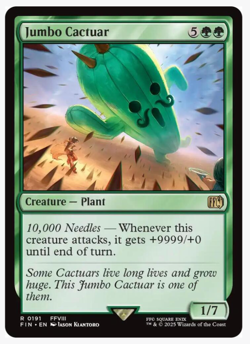 Jumbo Cactuar Final Fantasy Regular, NM, 191, Fast Shipping! - Image 2