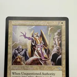 Unquestioned Authority Magic MTG Judgment #31 White Aura MP Moderately Played - Image 2