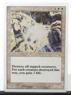 MTG Righteous Fury Starter 1999 23/173 Regular Rare NM Magic the Gathering - Image 1