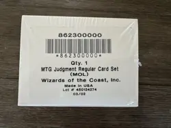 MTG Judgment Regular Card Set (MOL) Wizards of the Coast, Inc. - Image 1
