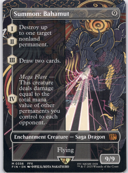 Summon: Bahamut (Borderless) (Final Fantasy) [FIN] (MTG) Magic the Gathering - Image 1