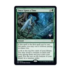 WOTC MtG Promo Pack: Throne of Eldraine Once Upon a Time (R) (Foil) EX - Image 1