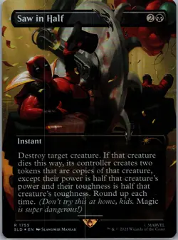 Secret Lair Drop Series #1755 Saw in Half (Rainbow Foil) - Image 1