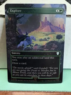 Explore (Borderless) #528 (Foil) (NM) Lord of the Rings LTC Magic MTG - Image 1