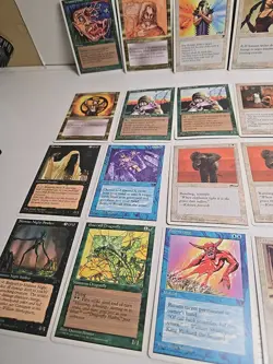 Magic The Gathering 1995 Lot Of 36 Cards and Manual - Image 4