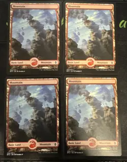 Mountain 269 Full Art X4 Battle for Zendikar Magic the Gathering mtg - Image 1