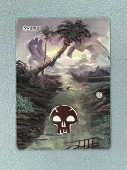 Swamp #398 MTG The Lost Caverns of Ixalan Hand Painted Extended Full Altered Art - Image 1