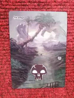 Swamp #398 MTG The Lost Caverns of Ixalan Hand Painted Extended Full Altered Art - Image 2