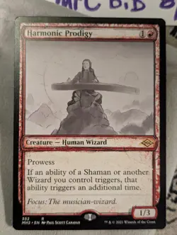 Showcase Harmonic Prodigy - Shaman and Wizard triggers - mtg - Image 1