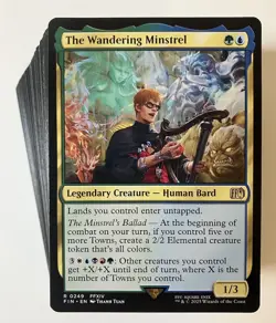 MTG Magic The Gathering The Wandering Minstrel 🪉Budget 100 Card Commander Deck - Image 1
