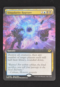 Singularity Rupture Extended Art *Buy a Box Promo FOIL* Magic MtG x1 - Image 1