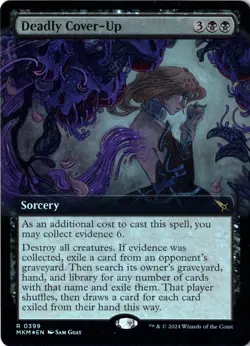 Deadly Cover Up NM/M* FOIL EXTENDED Murders A Karlov Manor 0399 mtg -UnltdCards - Image 1
