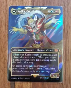 MTGKefka, Court Mage (0543) (Borderless) (Surge Foil) Final Fantasy FIN - Image 3