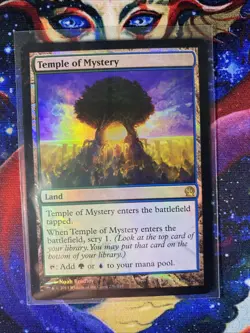 Temple of Mystery Theros Lightly Played Foil Magic The Gathering Rare MTG - Image 1