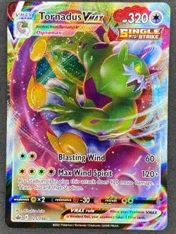 Pokemon Tornadus VMAX 125/198 CRE Chilling Reign NM - Image 1