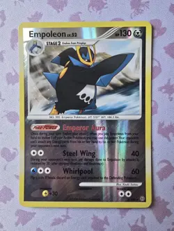 Empoleon 2/100 Reverse Holo Rare Stormfront Pokemon Card LP - Image 1