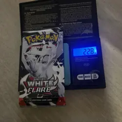 HEAVY 22.8g Pokemon TCG SV 10.5 White Flare Booster Pack Sealed! Demi-God PackU - Image 1
