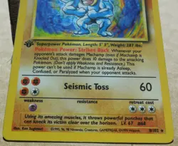 Machamp 8/102 Rare Holo 1st Edition Base Set Pokemon Card LP - Image 3
