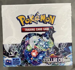 POKEMON STELLAR CROWN BOOSTER BOX FACTORY SEALED TCG SCARLET VIOLET CLEAN! - Image 1