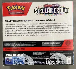 POKEMON STELLAR CROWN BOOSTER BOX FACTORY SEALED TCG SCARLET VIOLET CLEAN! - Image 3