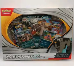 Pokemon TCG Mabosstiff EX Box Factory SEALED Display with 4 Booster PACKS - Image 1