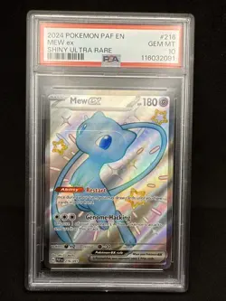 2024 Pokemon PAF EN - Mew ex - Shiny Ultra Rare - 216/091 - PSA 10 - Image 1
