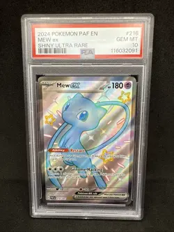 2024 Pokemon PAF EN - Mew ex - Shiny Ultra Rare - 216/091 - PSA 10 - Image 2