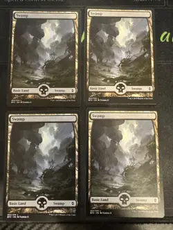 Swamp 264 Full Art X4 Battle for Zendikar Magic the Gathering mtg - Image 1