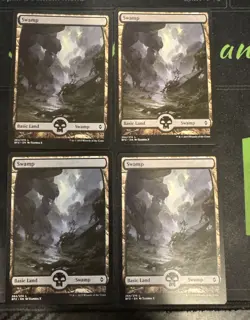 Swamp 264 Full Art X4 Battle for Zendikar Magic the Gathering mtg - Image 1