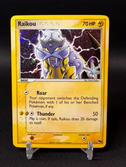 🌈 Pokemon Raikou - 3/17 POP Series Holo 2006 Pokemon TCG - LP - Image 1