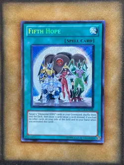 Yugioh Fifth Hope LCGX-EN098 Secret Rare LP - Image 1