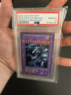 2024 Yu-Gi-Oh! TDPP-JP018 Blue-Eyes Ultimate Dragon Ultra Rare PSA 10 Gem Mint - Image 4
