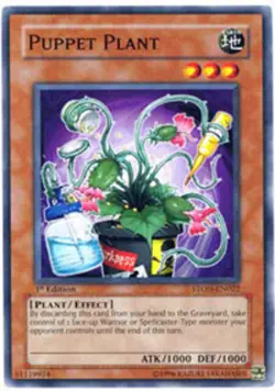 Yugioh! MP Puppet Plant - STON-EN022 - Common - Unlimited Edition Moderately Pla - Image 1