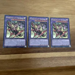 X3 Fiendsmith’s Desirae Yu-Gi-Oh Cards! QCS All Near mint - Image 1