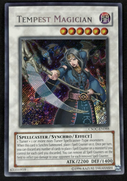 Tempest Magician CSOC-EN088 Secret Rare Unlimited Near Mint Yugioh - Image 1