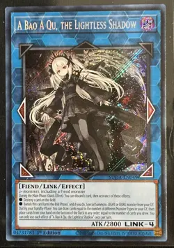 Yu-Gi-Oh TCG #SUDA-EN049 A Bao A Qu, the Lightless Shadow 1st Ed Secret Rare NM - Image 1