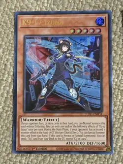 Yu-Gi-Oh! K9-17 Izuna Ultra Rare, Dracotail Lukias JUSH Field Center, Lupis NM - Image 2