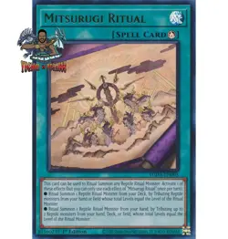 Yugioh! 1x Mitsurugi Ritual SUDA-EN095 Ultra Rare 1st Ed NM - Image 1