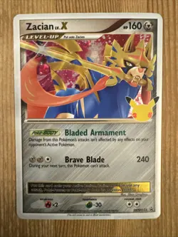 Zacian LV.X - SWSH135 - Pokemon Promo Sword & Shield Ultra Rare Holo Card NM - Image 1